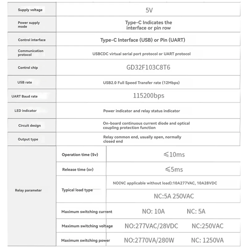 FFYY-Scheda di controllo industriale Relè USB PRO Relè a 3 vie Guida di isolamento Relè di controllo USB/TTL per applicazioni di automazione