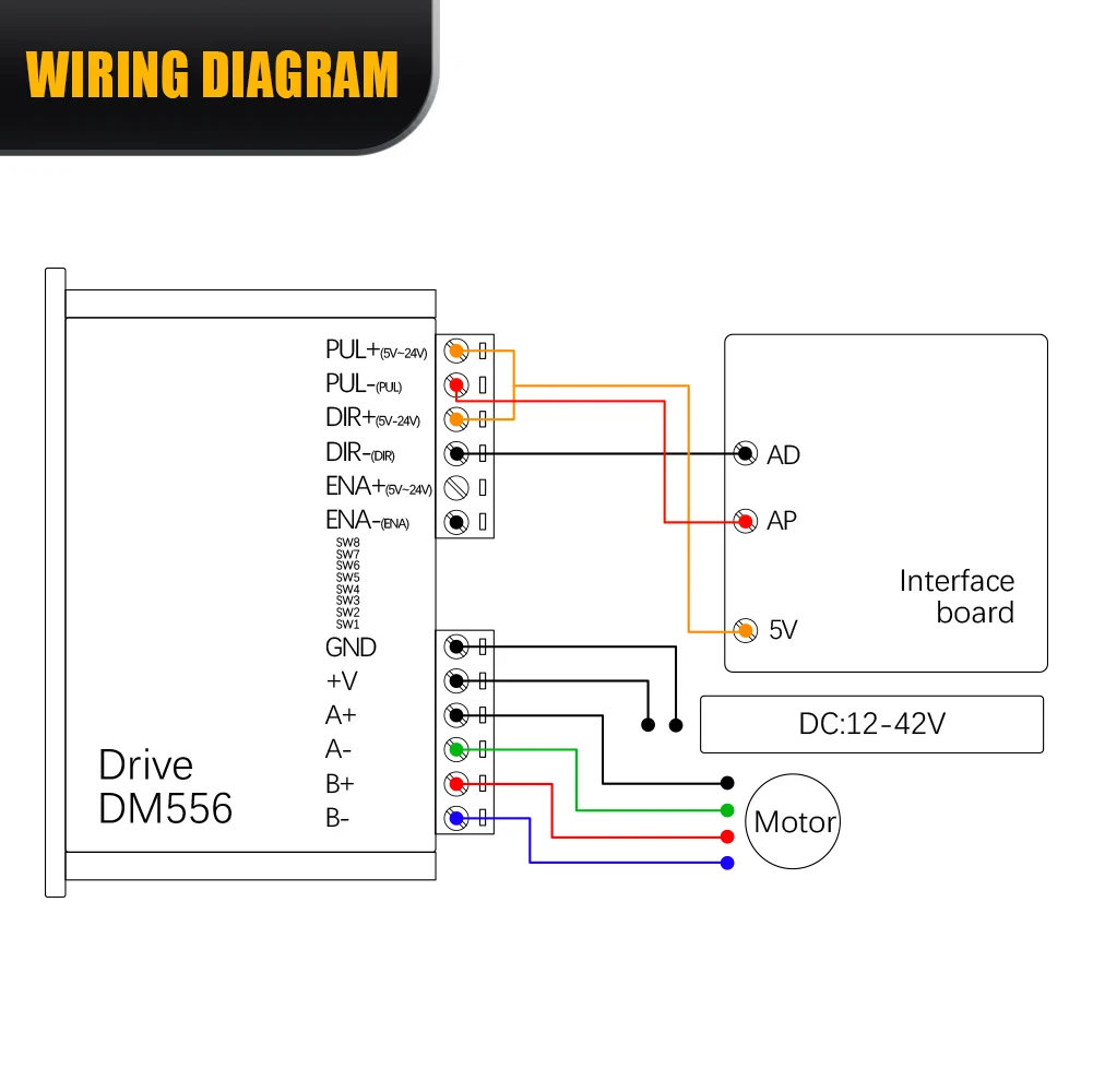 Kit de Motor paso a paso Nema23, Motor 57 De 3/4 ejes, Unidad de micropaso TB6600, fuente de alimentación conmutada y tarjeta controladora Mach3,