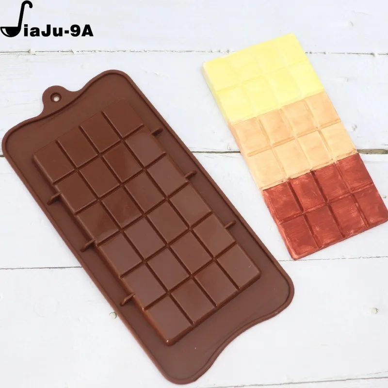 Chocolate Mold 24 Cavity Cake Bakeware Kitchen Baking Tool Silicone Candy Maker Sugar Mould Bar Block Ice Tray Cake Tool