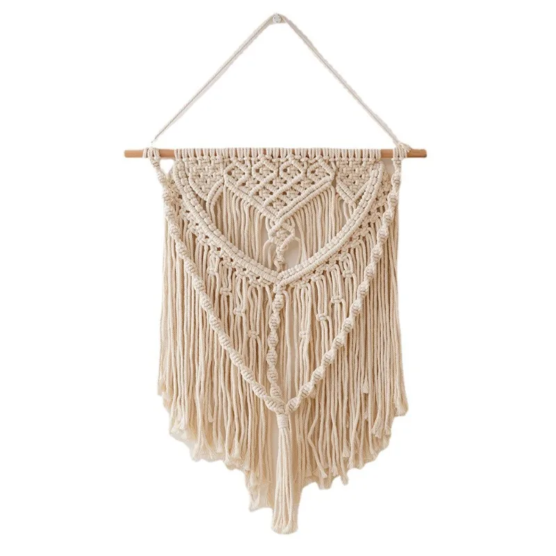 1 قطعة نسيج المنسوجة يدويا ديكور الشمال البوهيمي الجدار الشنق الحد الأدنى لهجة المنزل القطن اليدوية المفروشات الجدار الديكور #4