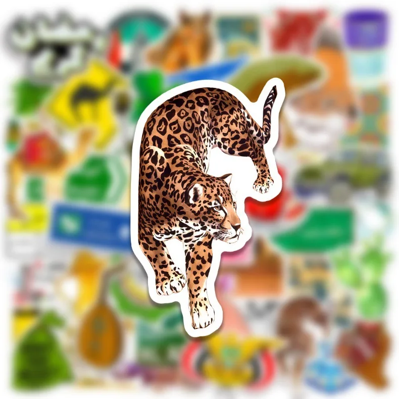 50PCS Middle East Saudi Arabian Style Animal Graffiti Decorative Guitar Laptop Suitcase iPad Waterproof Sticker Kids Toy