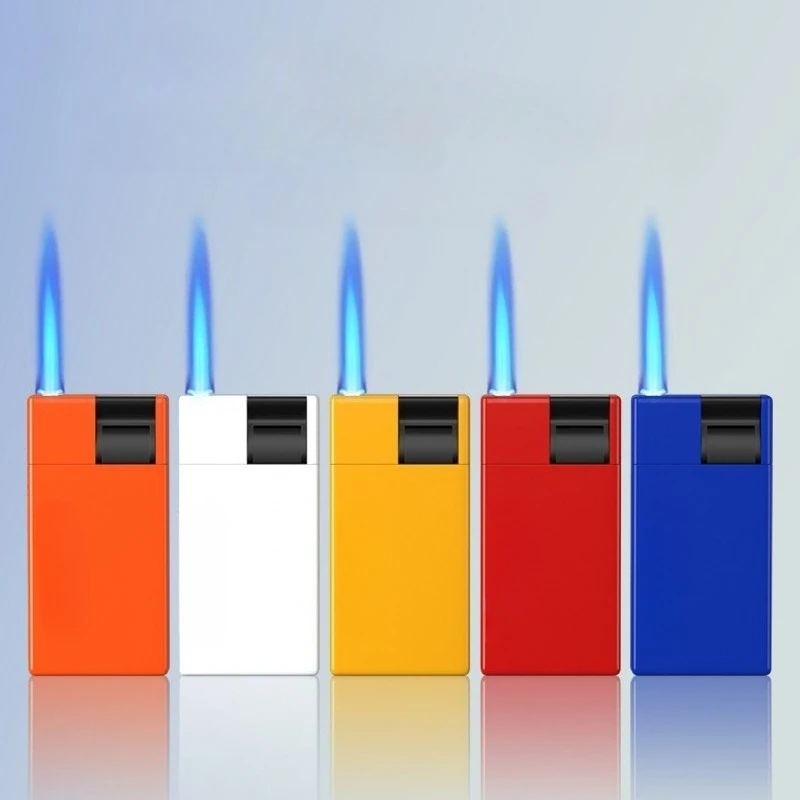50-pack flame metal lighter supermarket hotel windproof rechargeable butane lighter men's cigarette lighter gift wholesale New