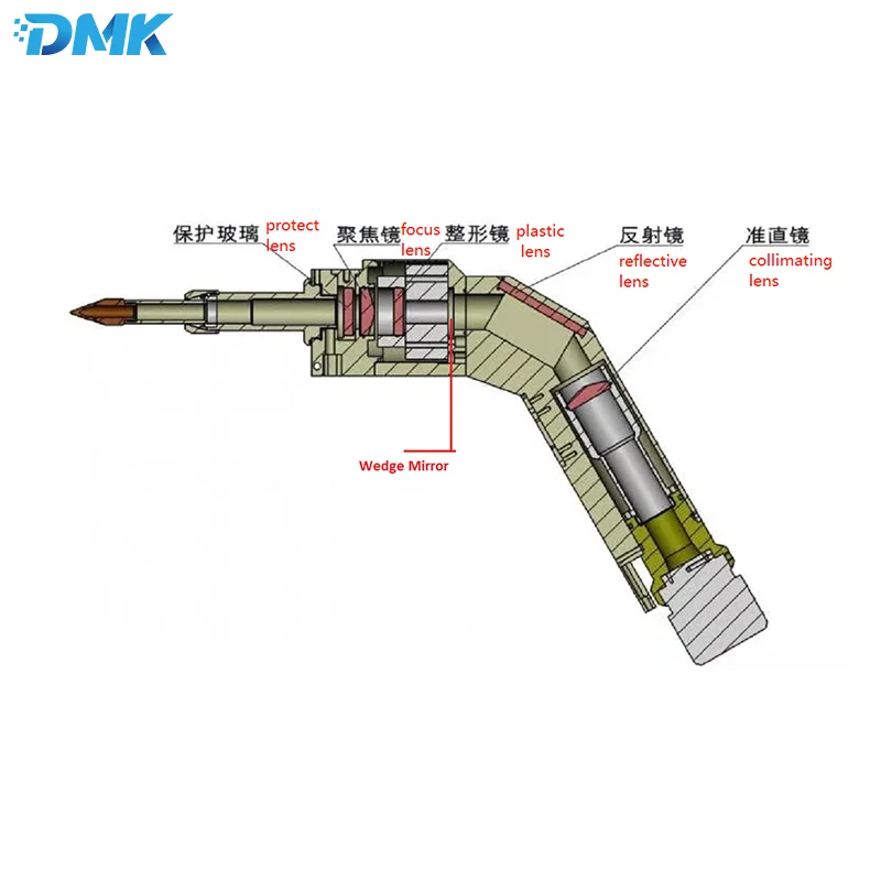 HANWEI-Laser Soldagem Gun Acessórios, Focando Lentes, Reflector Anel De Vedação, Tubo De Escala, Lente De Proteção, 20*4, HW-BDH-20-50150