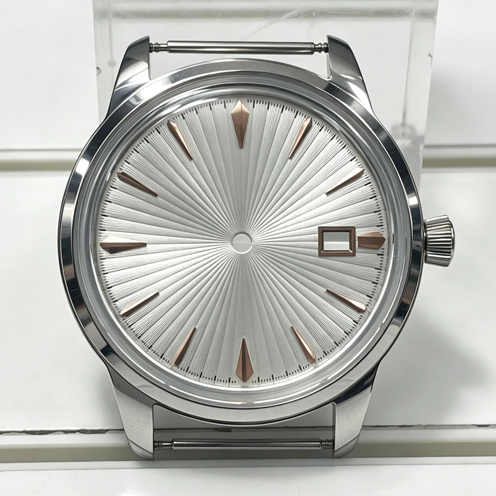 40mm Case, 35mm Dial, Cocktail Style, Compatible With NH35/NH36 Movement,  Curved Glass, Watch Replacement Parts NH35 Case