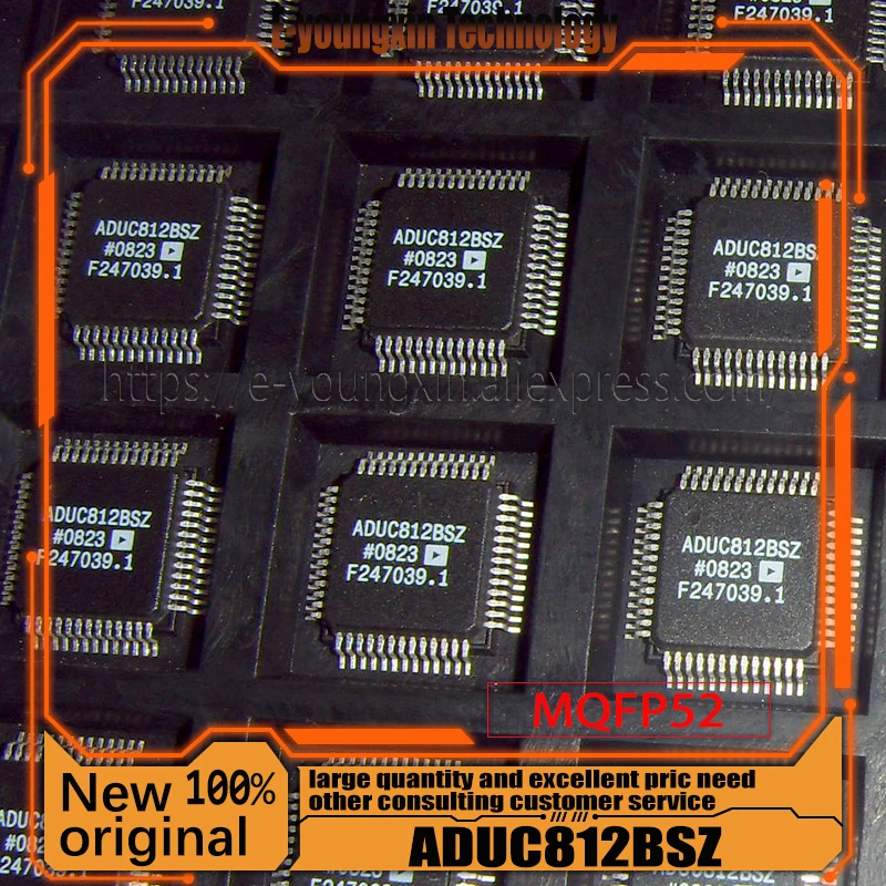 1piece ADUC812BSZ ADUC812 ADUC812BS IC MCU 8BIT 8KB FLASH 52MQFP 100% original