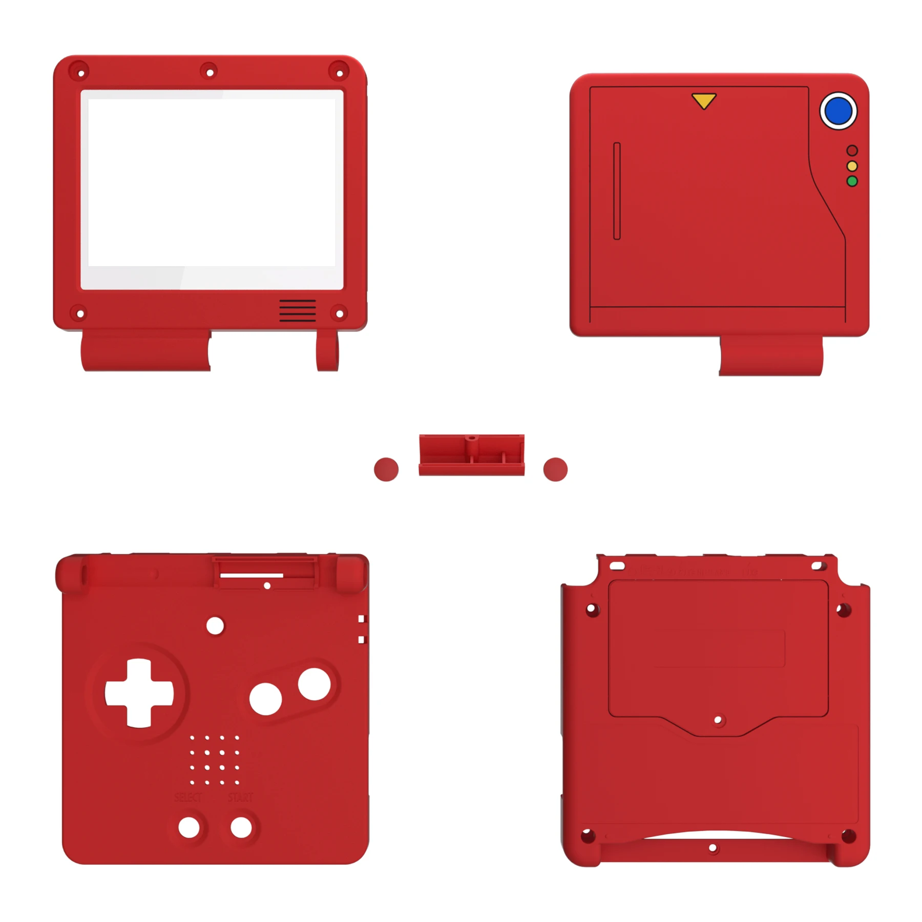 eXtremeRate Custom Replacement Housing Shell for Gameboy Advance SP (GBA SP) - Classic Series