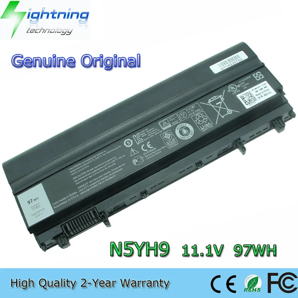 

Новый оригинальный аккумулятор для ноутбука N5YH9 11,1 В 97 Втч для Dell Latitude 14 5000 E5540 E5440 VV0NF VVONF VJXMC 451-BBID и т. д.