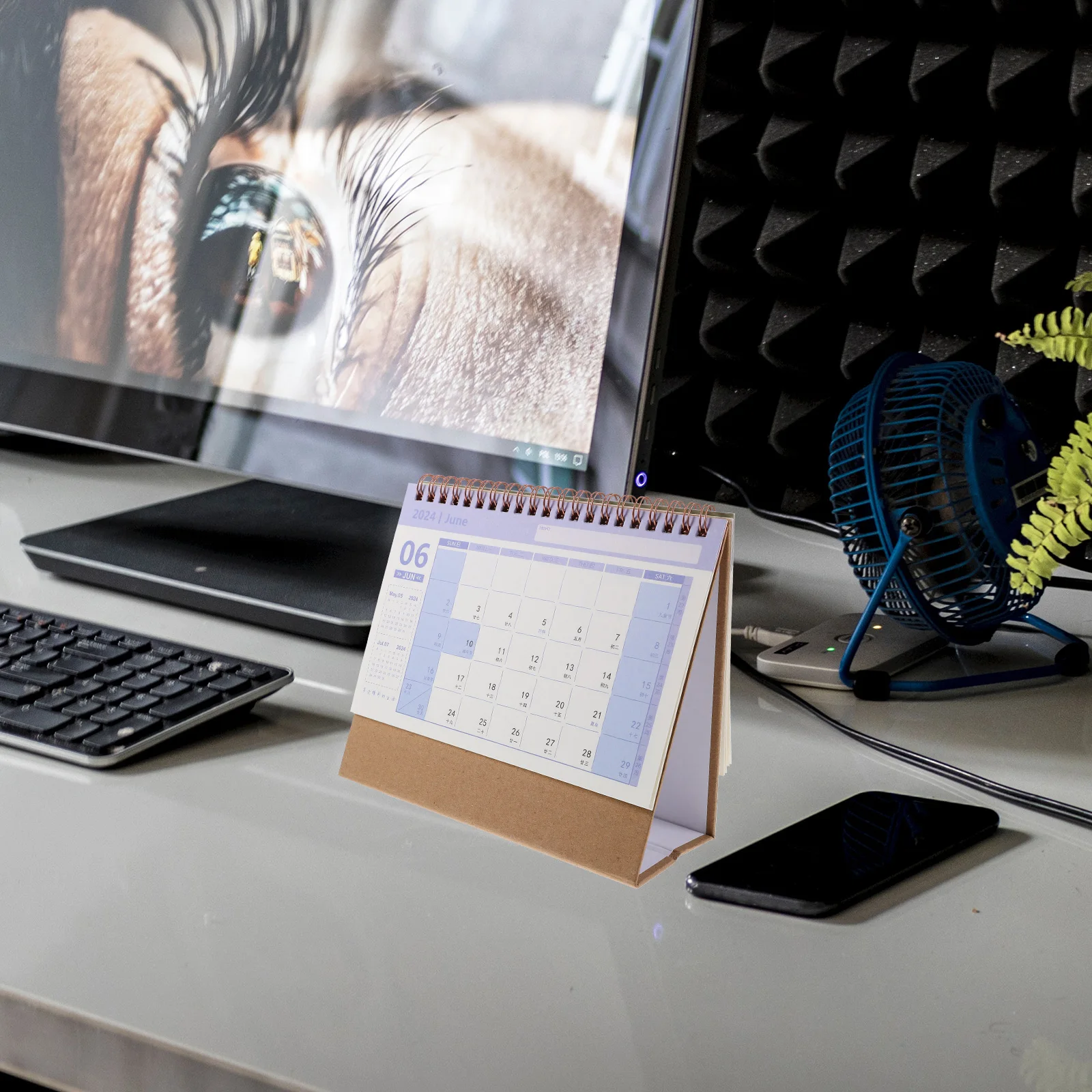 

Daily Desk Calendar Mini Small Desktop Monthly Aesthetic Decor Office Blank Pad Block