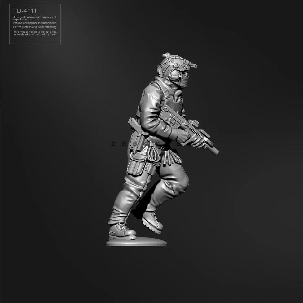 Kits de maquettes de soldats en résine, 38MM 50MM, figurine incolore, impression 3D auto-assemblée, TD-4111