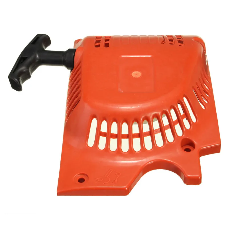 1pc Pull Start Starter Cup For 45CC 52CC 58CC 4500 5200 Chainsaw Red Metal Recoil Starter Cup Includes 6 Screw Direct Replacemen