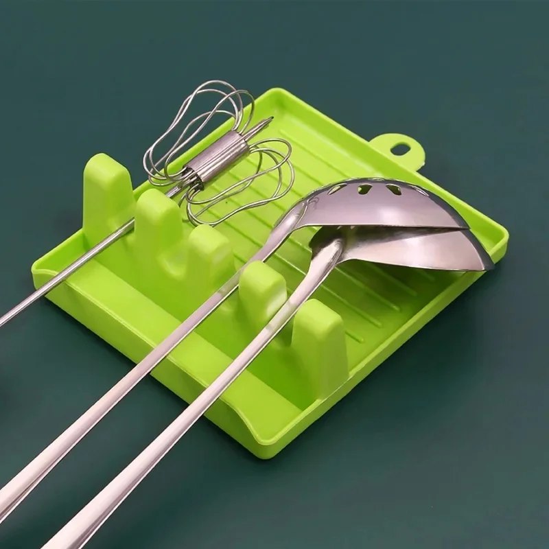 1PC Multi-Functional Kitchen Utensil Holder Pot Lid Rack Spoon Shelf Chopsticks Holder Countertop Spatula Organizer Soup Spoon