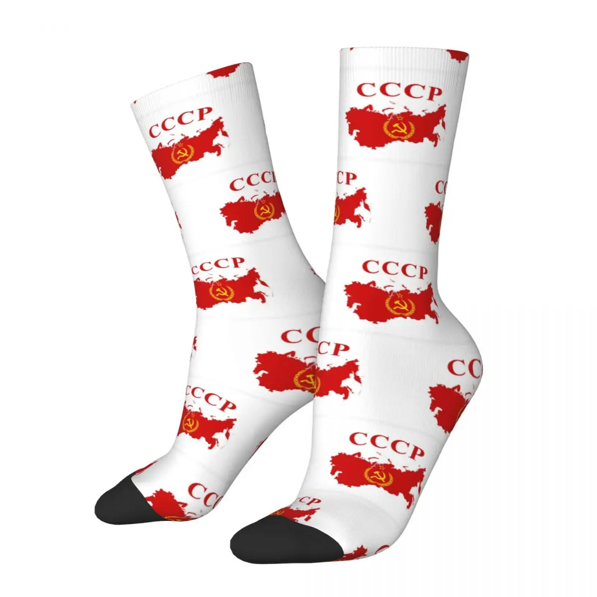 CCCP Star-Soviet-Union USSR Socks Harajuku Quality Stockings All Season Long Socks Accessories for Man's Woman Birthday Present