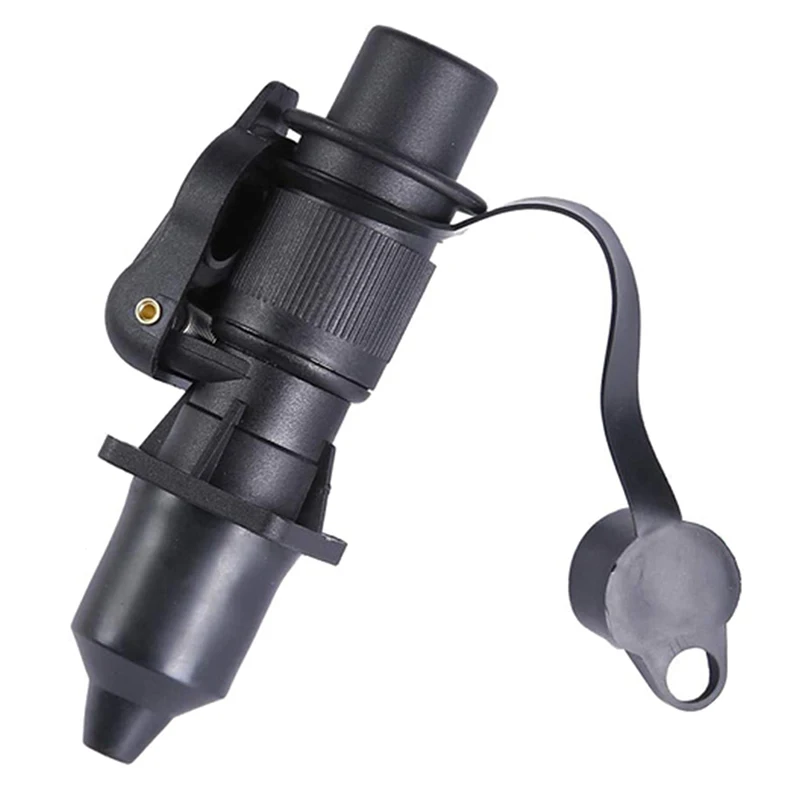 

3-контактный разъем для прицепа, Круглый 3-полюсный штекер для прицепа, трактора, штекер для электрического автофургона, грузовика, 12 В