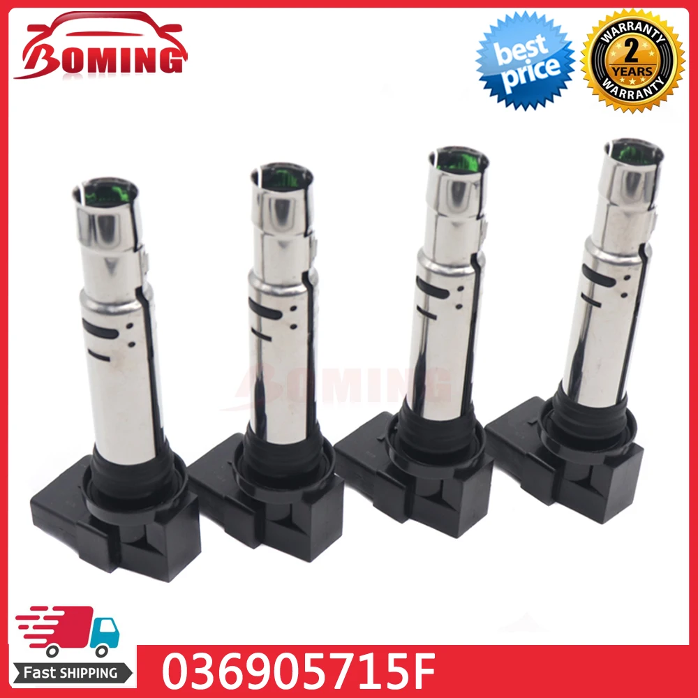 Car Ignition Coil 036905715F For Volkswagen BEETLE CADDY CC EOS GOLF LUPO TOURAN PLUS BORA POLO SCIROCCO 036905715A