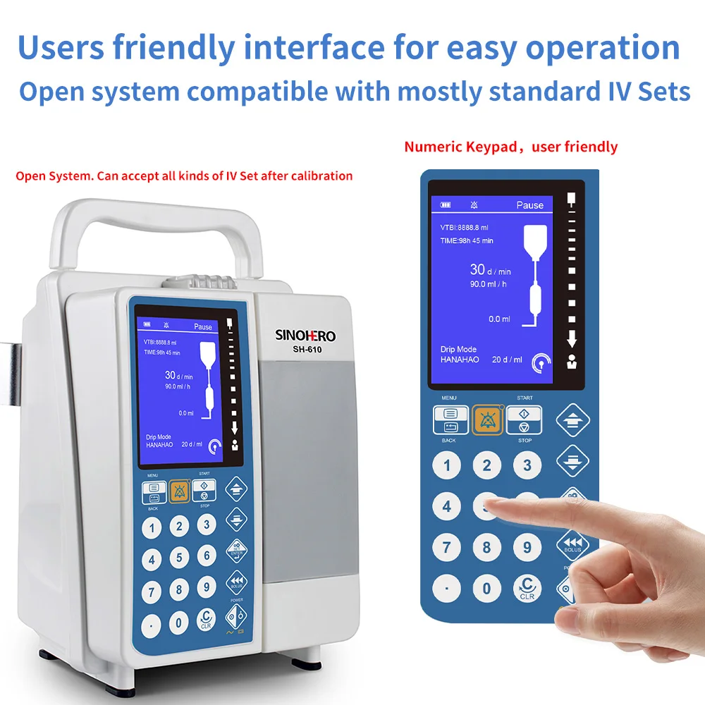 

Ветеринарный инфузионный насос Sinohero, медицинский шприцевой насос, микроэлектронный насос, инъекция капельной инъекции для домашних животных