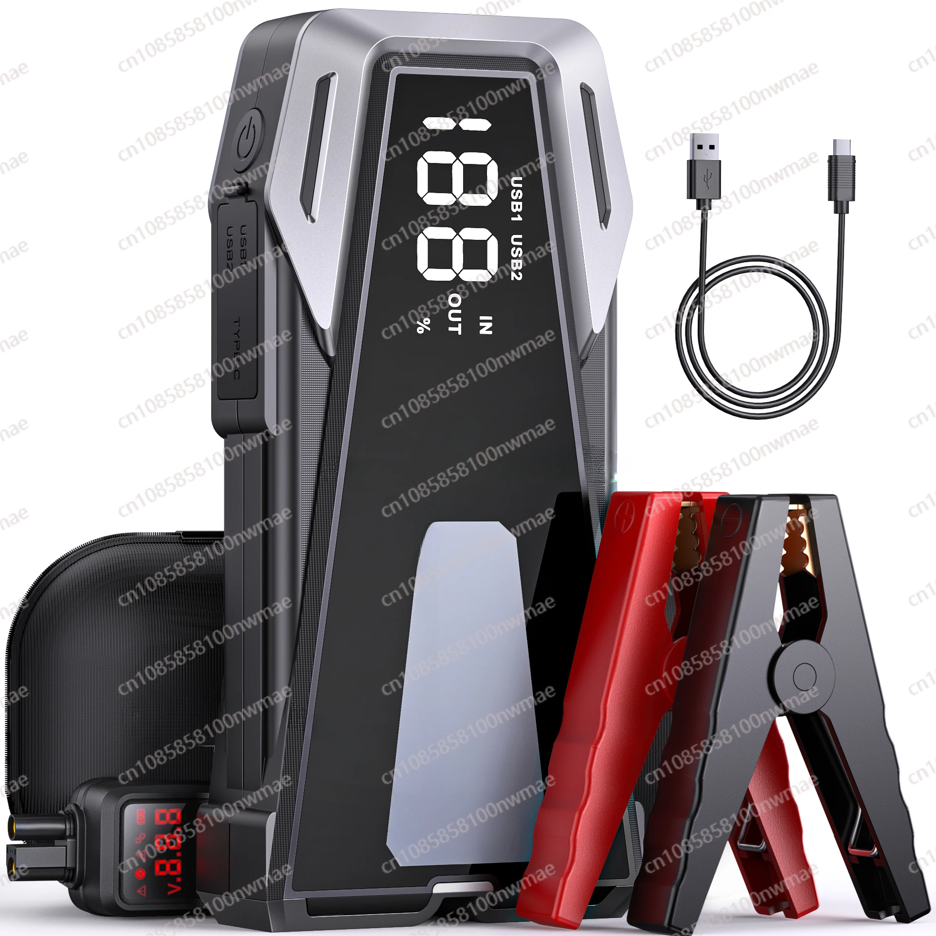 Super Capacitor Car Jump Starter Working Under Degrees Auto Battery Booster with 2500A Peak Current