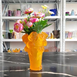 European Light Luxury Home Gifts Resin Vase Tabletop Decoration