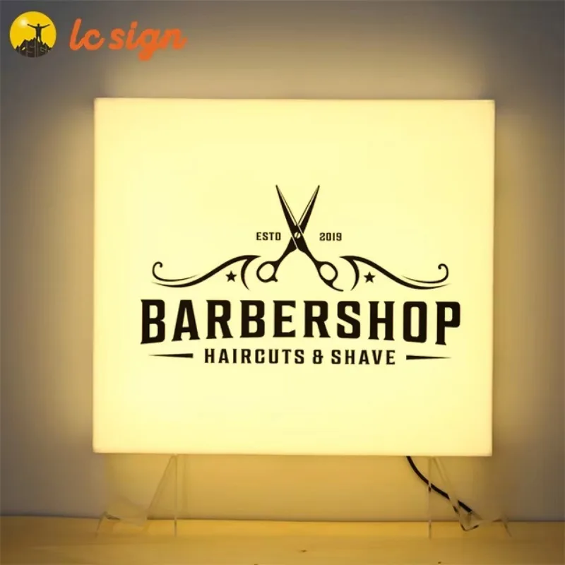 Professional Custom Acrylic LED Light Box Outdoor Business Sign Waterproof Double Sided Storefront Wall Hanging Signage Display