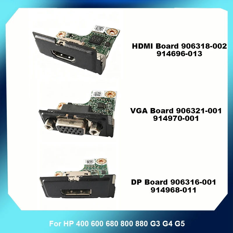 Desktop Internal Port Expansion Board VGA HDMI DP For HP 400 600 680 800 880 G3 G4 G5 906321‑001 906318‑002 906316‑001