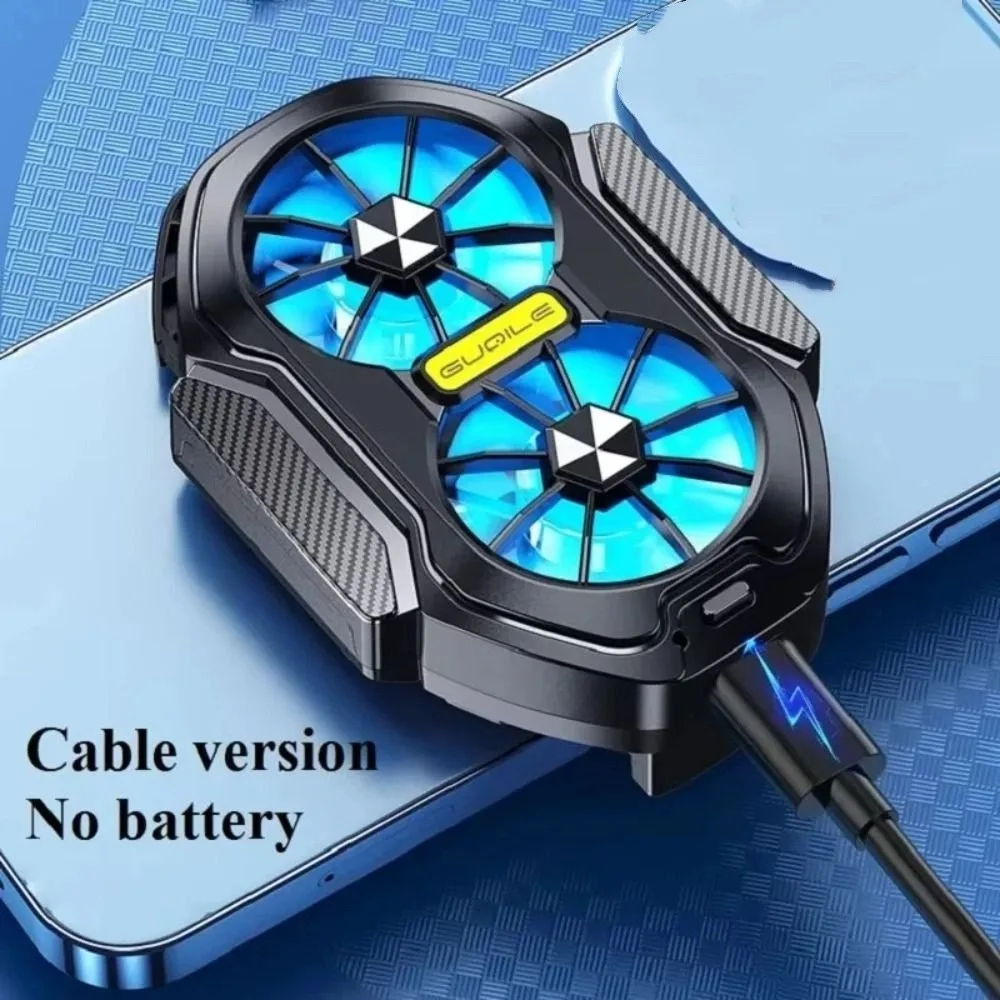 مع الضوء الأزرق الهاتف المحمول برودة قابلة للشحن تبريد الهواء المحمولة لعبة بالوعة الحرارة نوع C واجهة قابلة للفصل #2