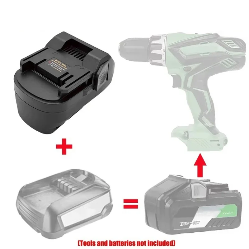 DT98 BOSC18HK Battery Adapter Convert for 18V PBA Series Lithium Battery to for Hitachi Hikoki 18V Power Tool