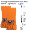 10pcs 3.5g sinker