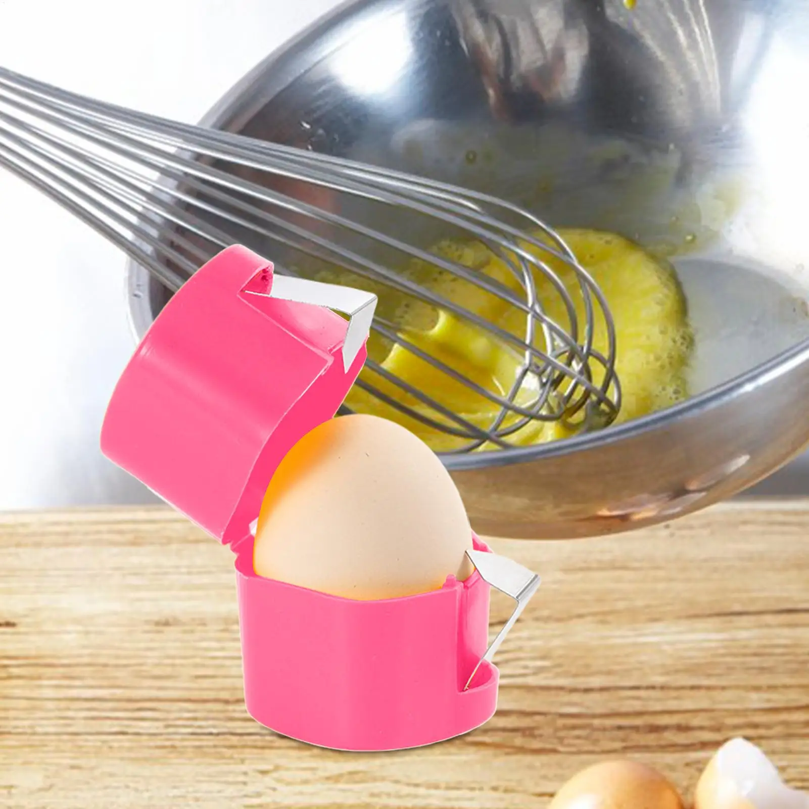 1pcs-New Egg Shell Opener Press Egg Shell Separator Portable Egg Opener Kitchen Handheld Egg Shell Crusher Household
