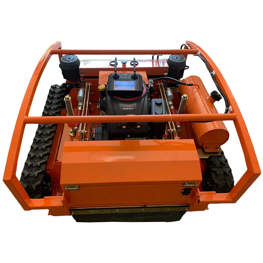 Remote control gasoline professional robot lawn mower for agriculture and Forestry