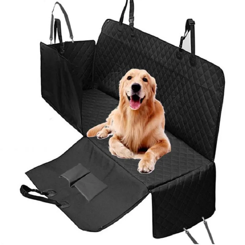 Dog Car Seat Cover Waterproof Pet Dog Carriers Travel Mat Hammock For Small Medium Large Dogs Car Rear Back Seat Safety Pad