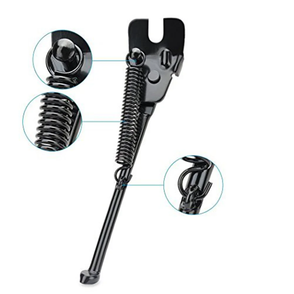 Bike Kickstand U-Shaped Rear Side Support 18.5cm for 20 Inch Tires Single-Sided Durable Non-Slip Bike Parking