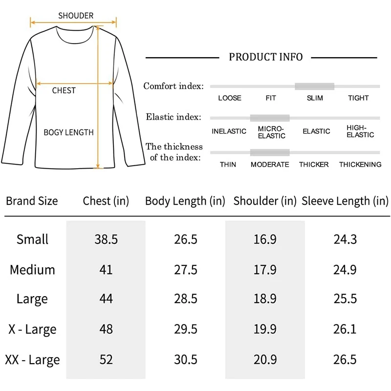 Men‘s Slim Fitted Casual Long-Sleeve Button T-Shirts Contrast Color Stitching Top Tees