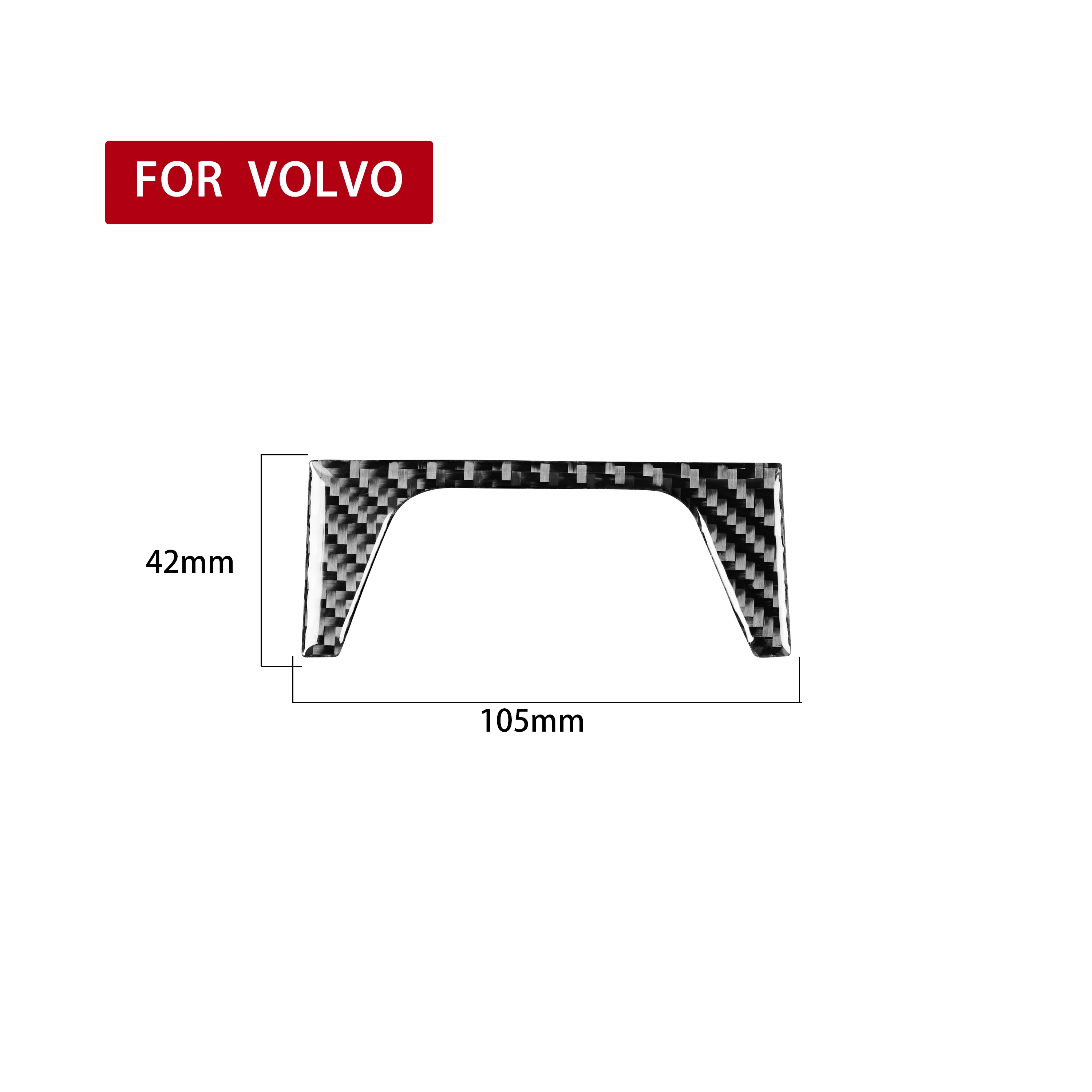 

Automobile Carbon Fiber Interior Accessories Rear Central Control Power Panel Decorative Sticker FOR Volvo XC90 2003-2014
