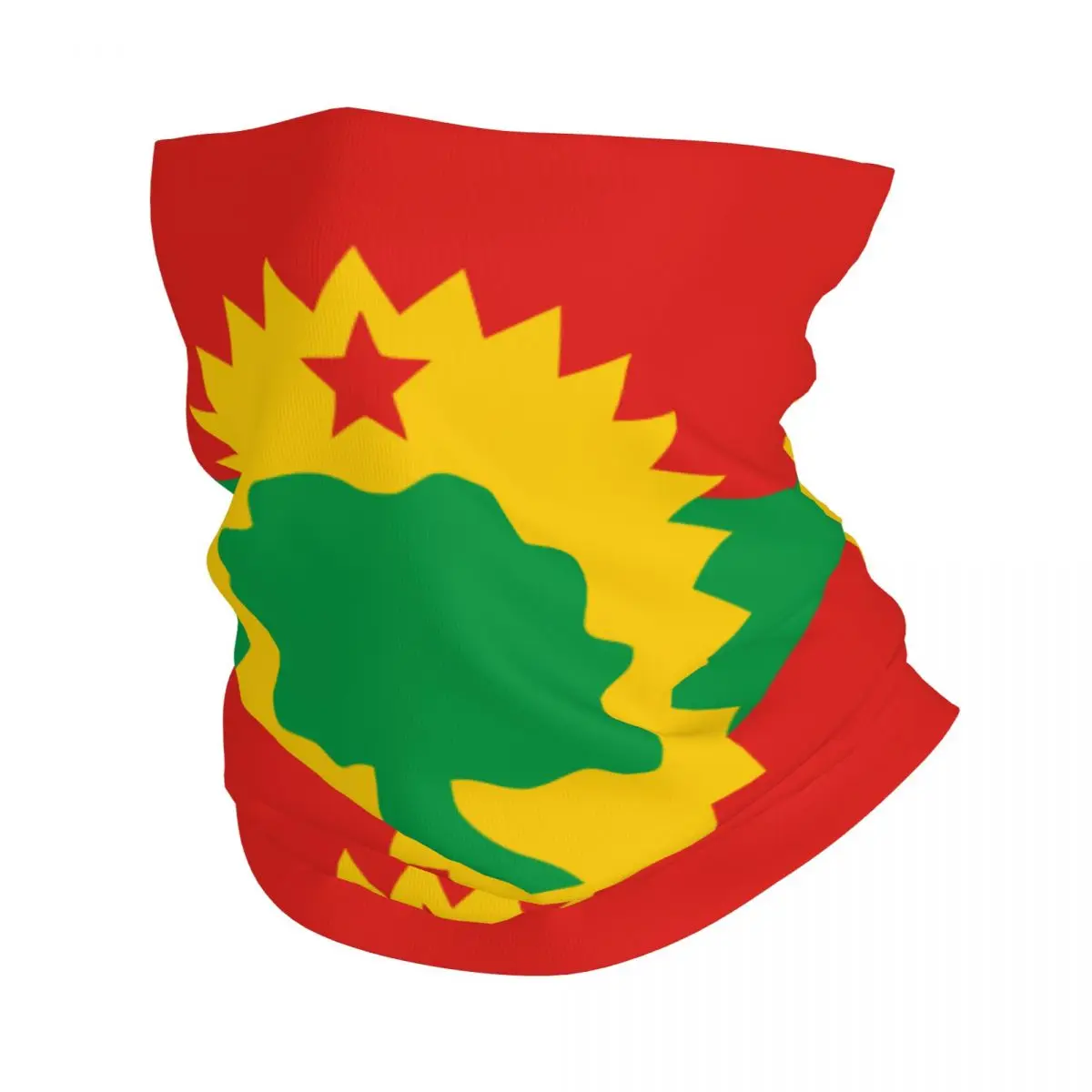 

Flag Of The Oromo People Oromoo Bandana Neck Gaiter Printed Wrap Scarf Warm Headwear Cycling for Men Women Adult Washable