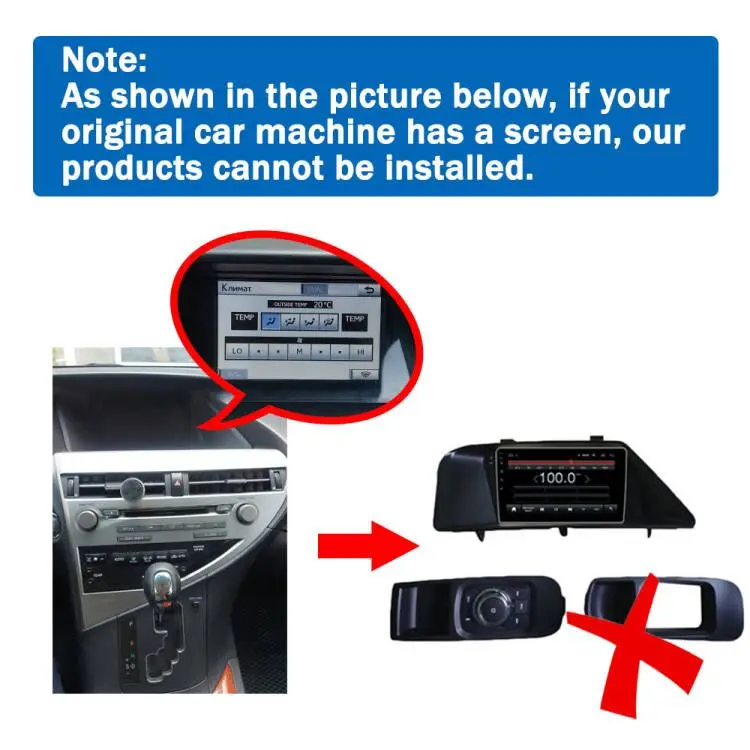 2Din Android Car Radio For LEXUS RX270 RX350 Multimedia Video Player GPS Navigation Stereo Audio Head Unit Carplay 4G Wifi BT