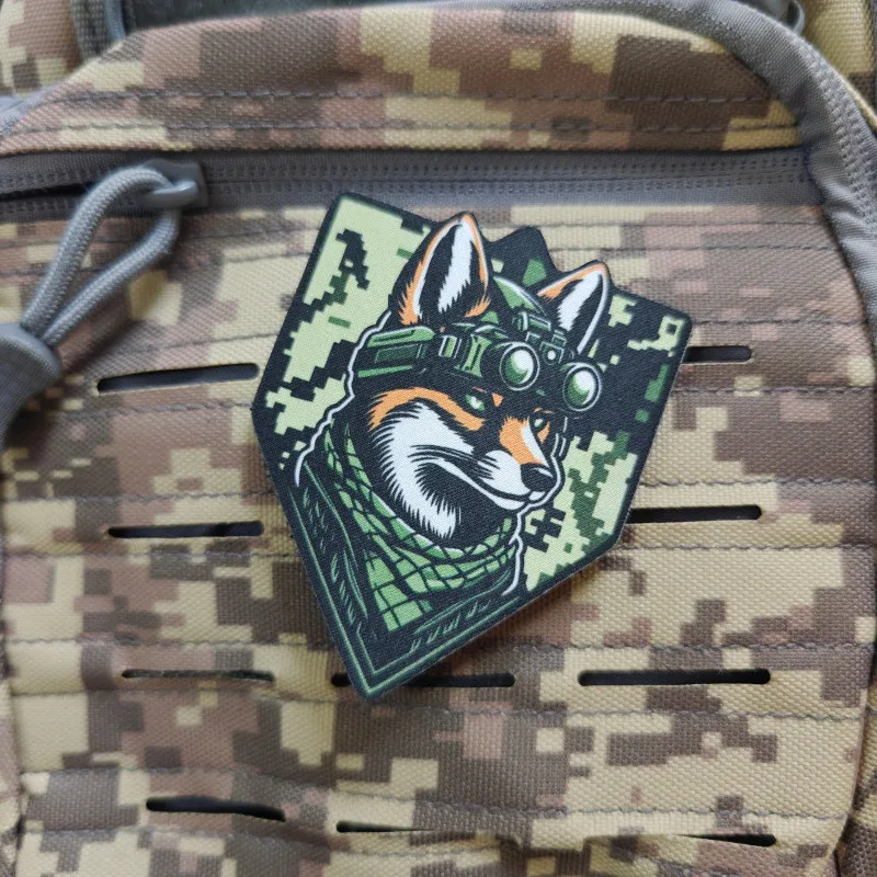 2026 New Patches, Fox Morale Badges, For Clothing, Hats, Backpacks, etc., Hook and Loop
