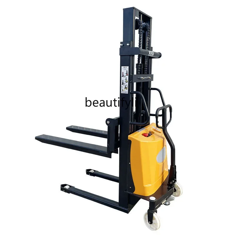 

Semi-electric stacker Electric stacking hydraulic lifting forklift Electric elevator