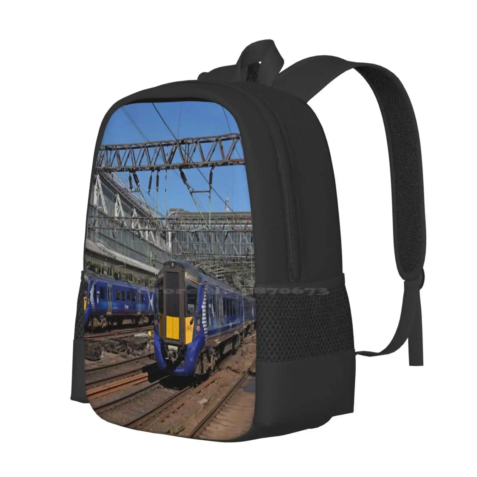 Scotrail Class 380 Trains At Glasgow Central Station Hot Sale Schoolbag Backpack Fashion Bags Scotland Scotrail Class 380