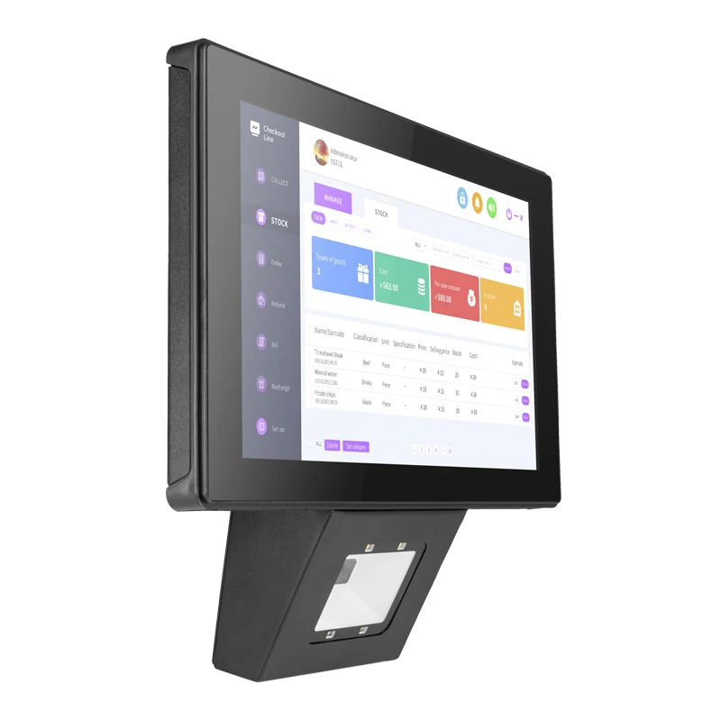 10.1 Inch Android Window System POS Price Checker With 2D Barcode Scanner for Retail Store Price Checking