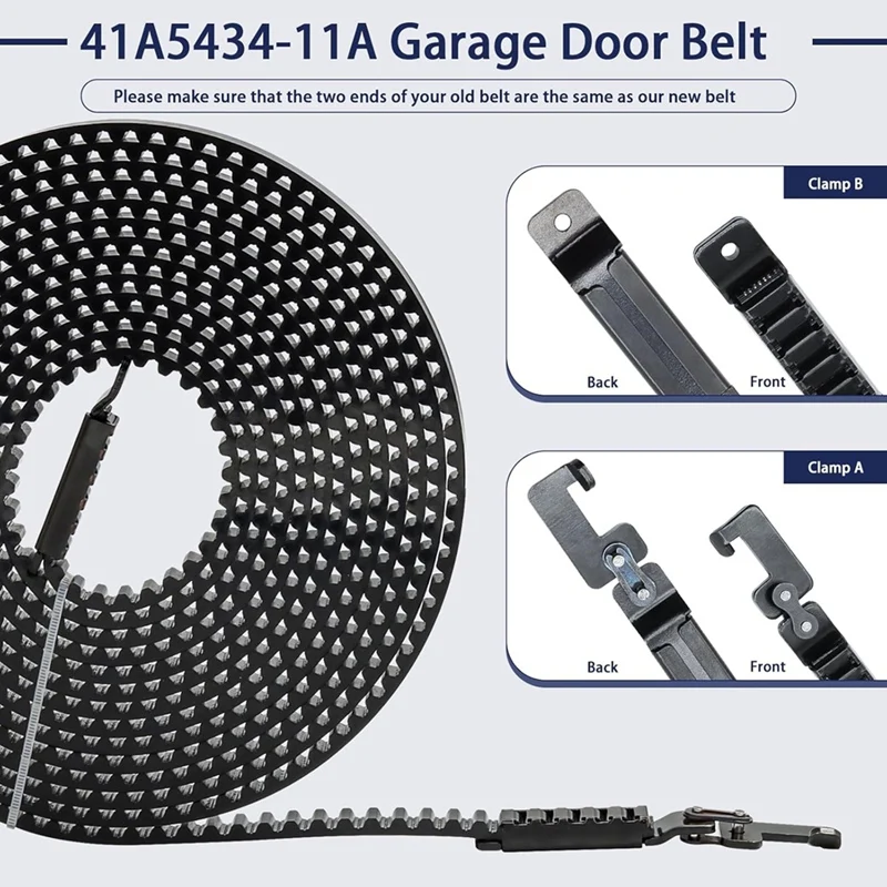 41A5434-11A Drive Belt 234In For 7FT Garage Door Opener, Compatible For Liftmaster/Chamberlain/Sentex Garage Door Opener