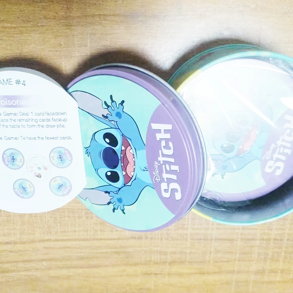 ديزني غرزة صندوق حديد بطاقة وصول جديدة ورق مقوى لعبة 2 إلى 8 لاعب العطلات العائلية التخييم عيد الميلاد والهالوين هدايا الاطفال #6