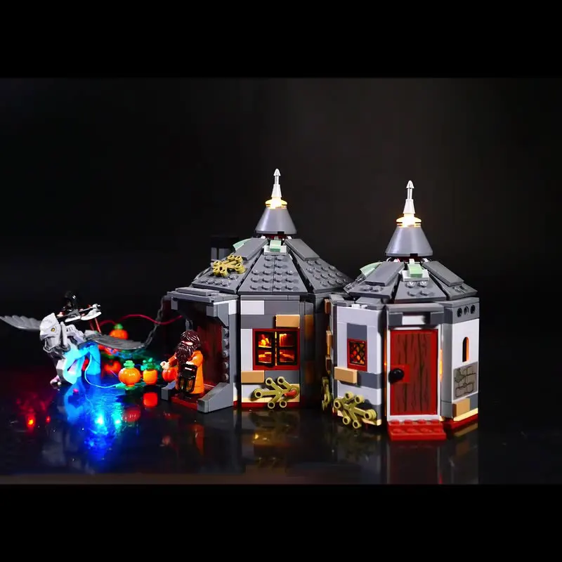 مجموعة إضاءة LED لأفكار الإنقاذ LEGO 75947 Hagrid Hut Buckbeak هدية يمكنك صنعها بنفسك (لا تشمل مجموعات الطوب لبنات البناء)