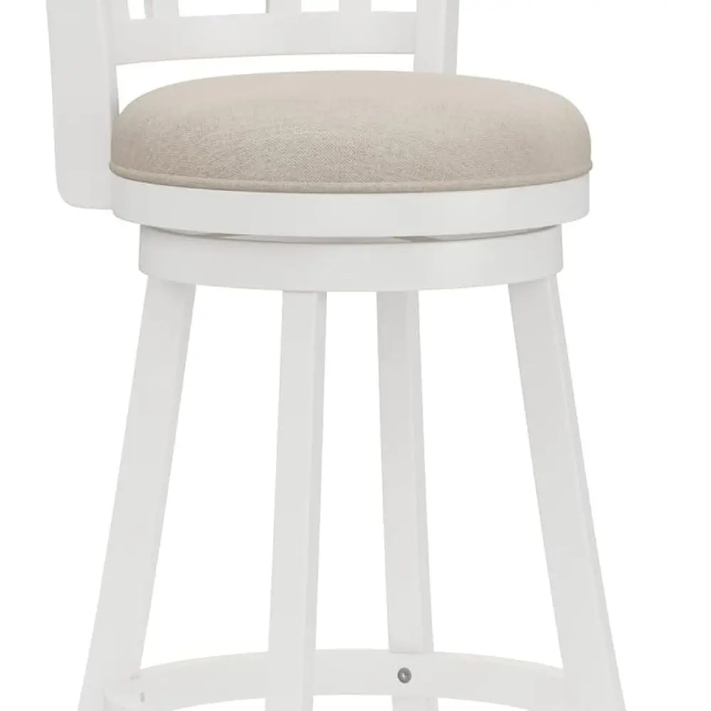 

Fairfox 30,5-дюймовый деревянный поворотный барный стул, белый