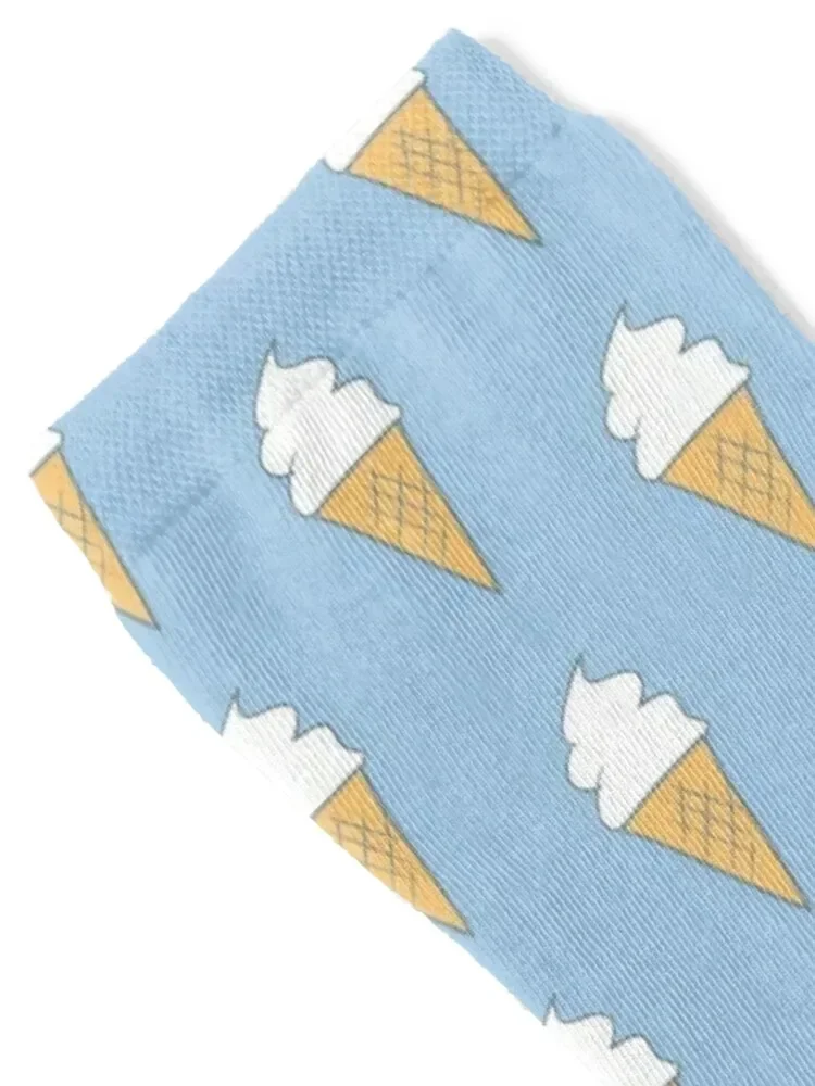 Soft-Serve Cartoon Style Vanilla 99 Ice Cream Socks moving stockings japanese fashion hip hop Men Socks Luxury Brand Women's