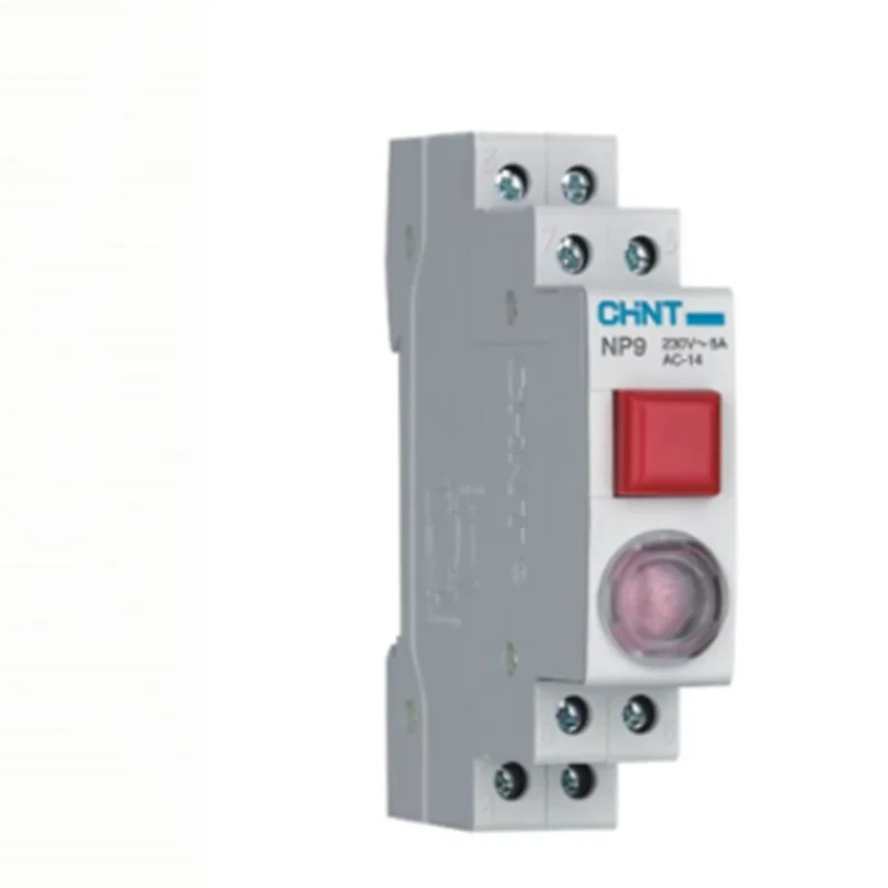 1PC CHINT LED Signal Lamp ND9 Series AC DC230V 24V Pilot Lights Din Rail Mount Indication Light