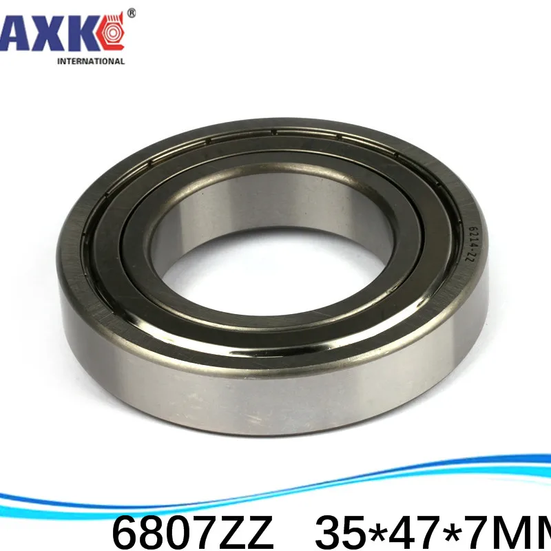 10pcs Free Shipping Thin Wall Deep Groove Ball Bearing 6807ZZ 35*47*7 Mm Inch Bearing AXK Steel Ra 0.8 Machinery Nanjing Carton