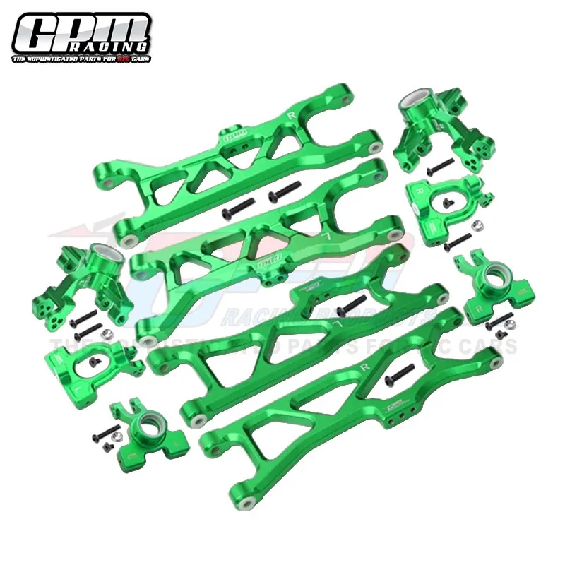 GPM Aluminum Front C Seat + Front Steering Cup + Rear Cup + Front  Rear Lower Arms For ARRMA 1/10 KRATON