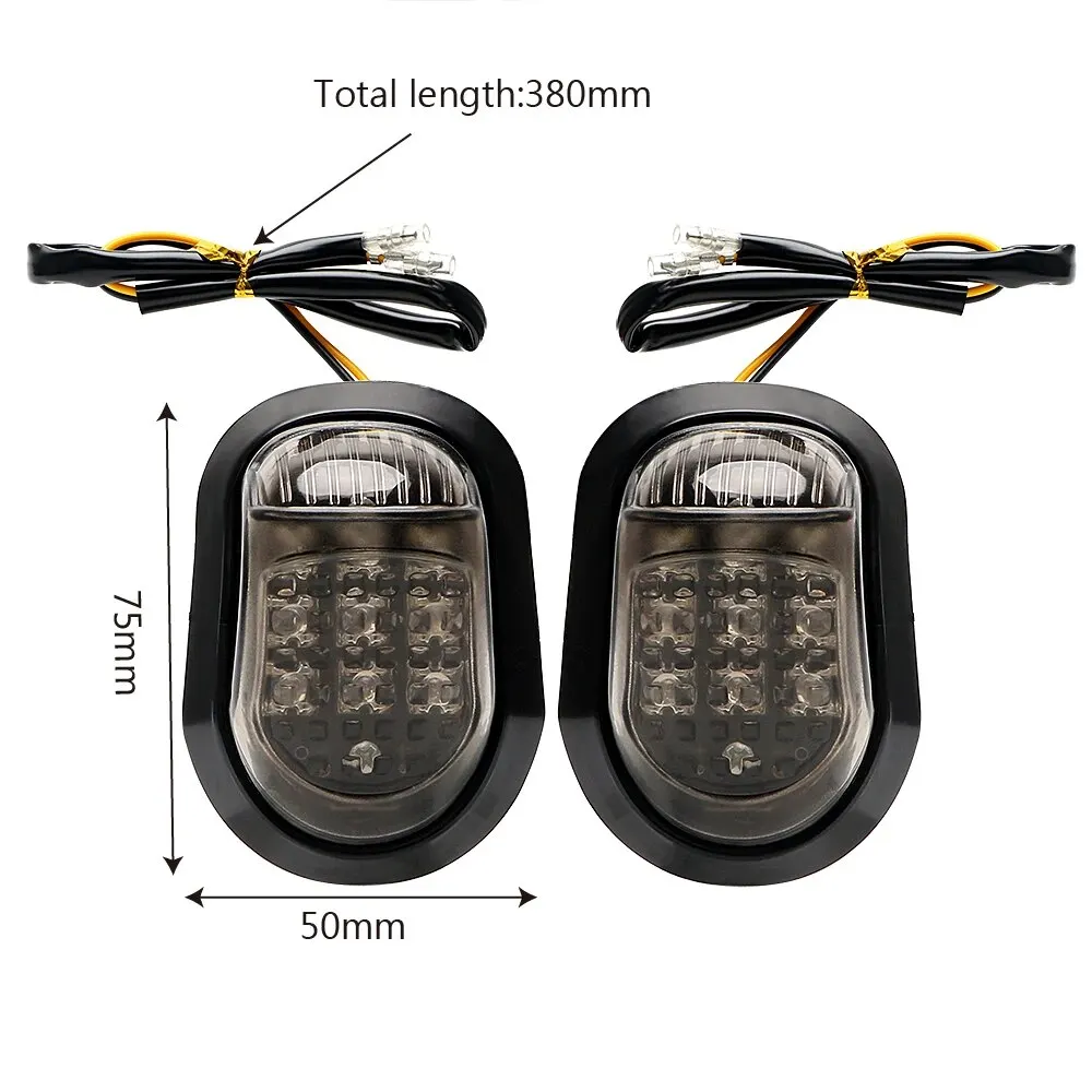 Motorcycle Turn Signal 9led Piranha Turn Light Recessed Lamp in Stock Black Riding 273 image 5