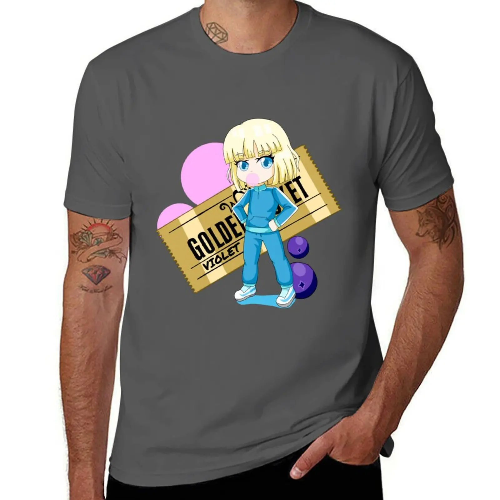 

(Charlie Chocolate Violet Factory) and the T-Shirt Large Size Loose Casual Tee