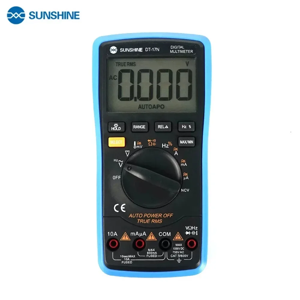 SUNSHINE DT-17N High Precision LCD Display Digital Multimeter Current Resistance Measure Tester Electronic Measuring Equipment