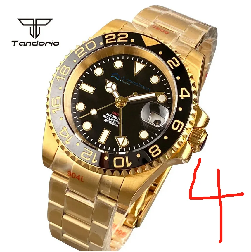 นาฬิกาทองคำสั่งทำพิเศษ 4 เรือน พร้อมกลไก NH34